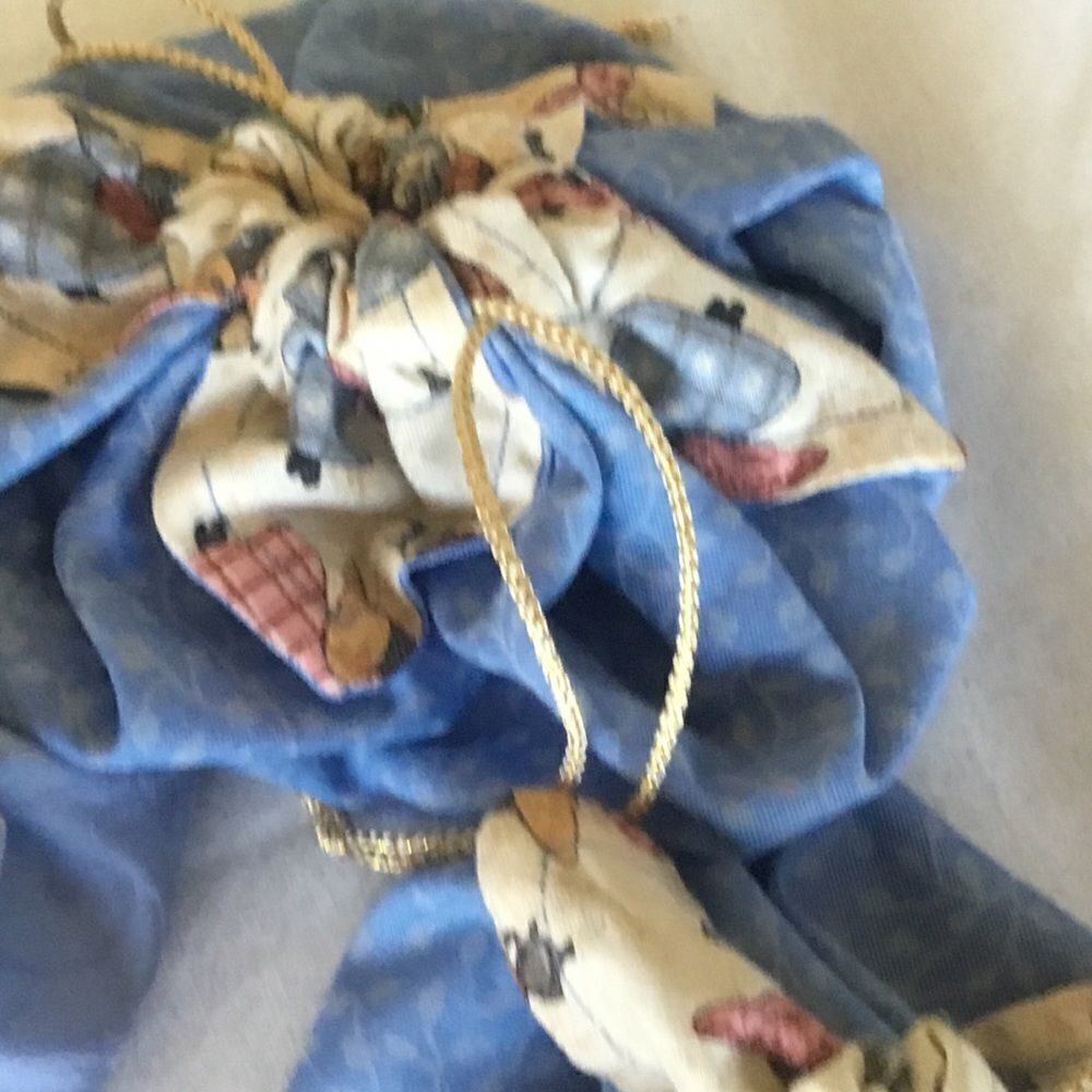 NWOT. Handmade Set of 3 Drawstring Pouches - Picture 3 of 7